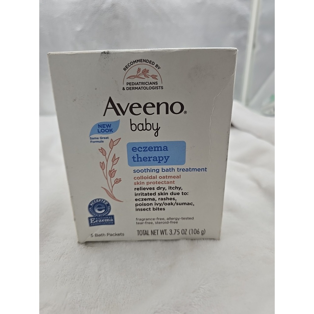 Aveeno Baby Eczema Therapy Soothing Baby Bath‎ Treatment 5 Count  3.75 Oz